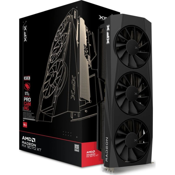XFX AMD RADEON RX 9070 XT Quicksilver Gaming 16GB