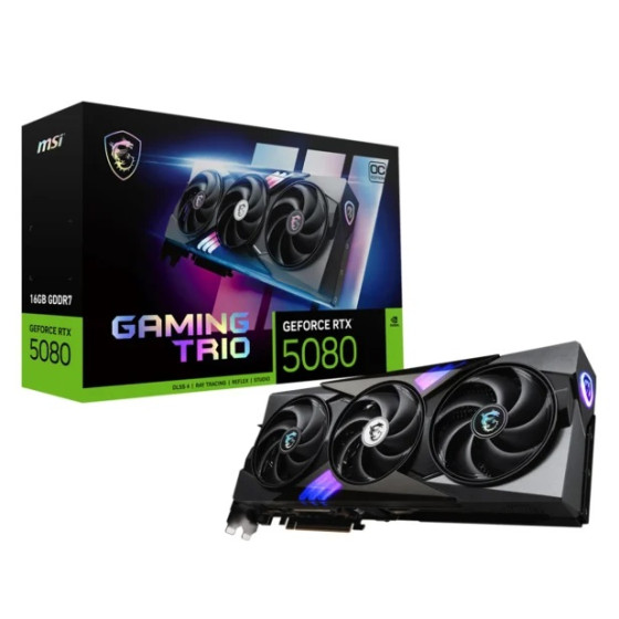 MSI GEFORCE RTX 5080 16G GAMING TRIO OC 16GB GDDR7